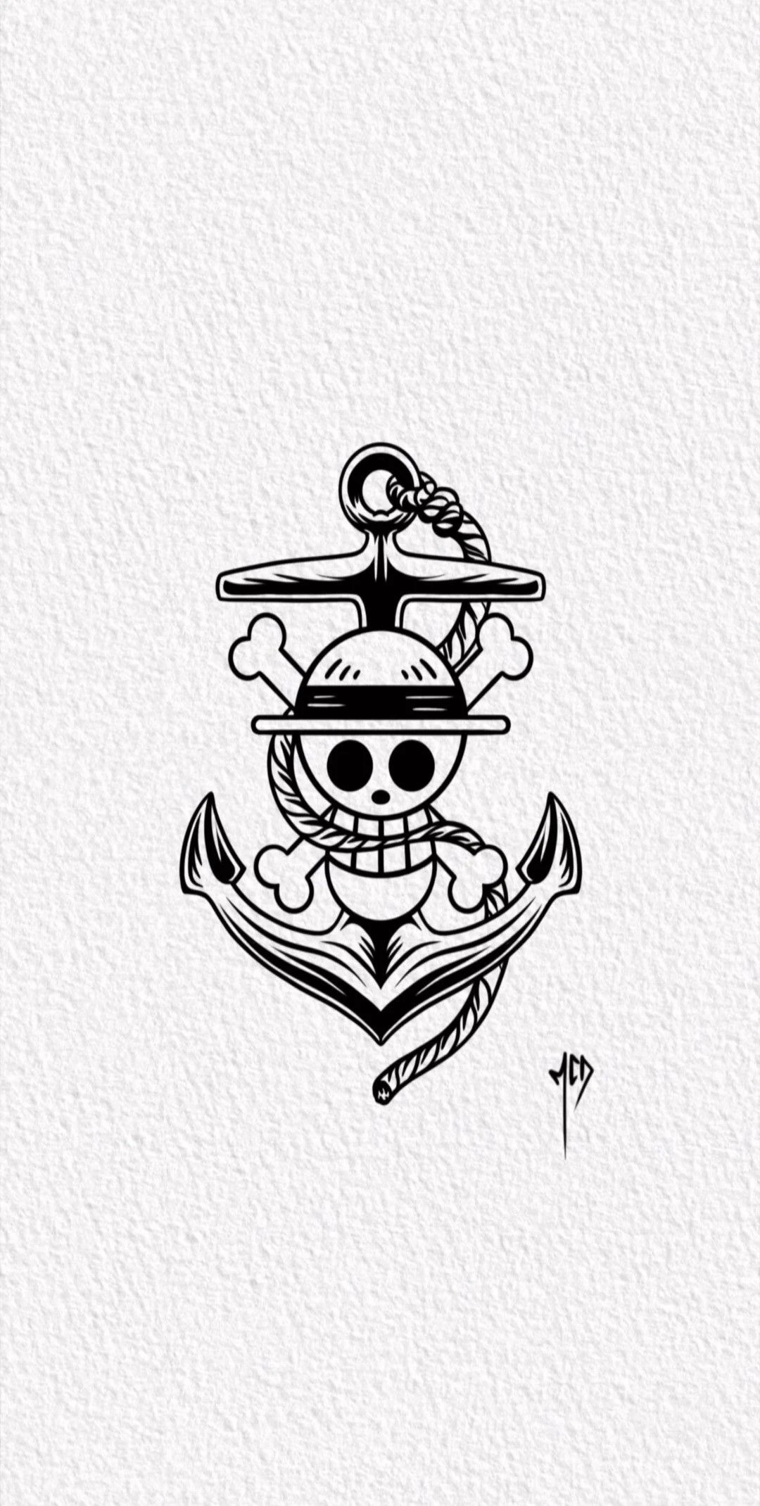 Anchor Skull Symbol